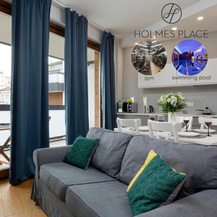 Modern Apartment With Pool Near Golden Terraces Varşovia Exterior foto